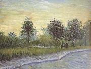 Vincent Van Gogh Lane in Voyer d'Argenson Park at Asnieres (nn04) Sweden oil painting artist